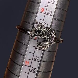 925 stamped size 10 Black Unicorn Ring